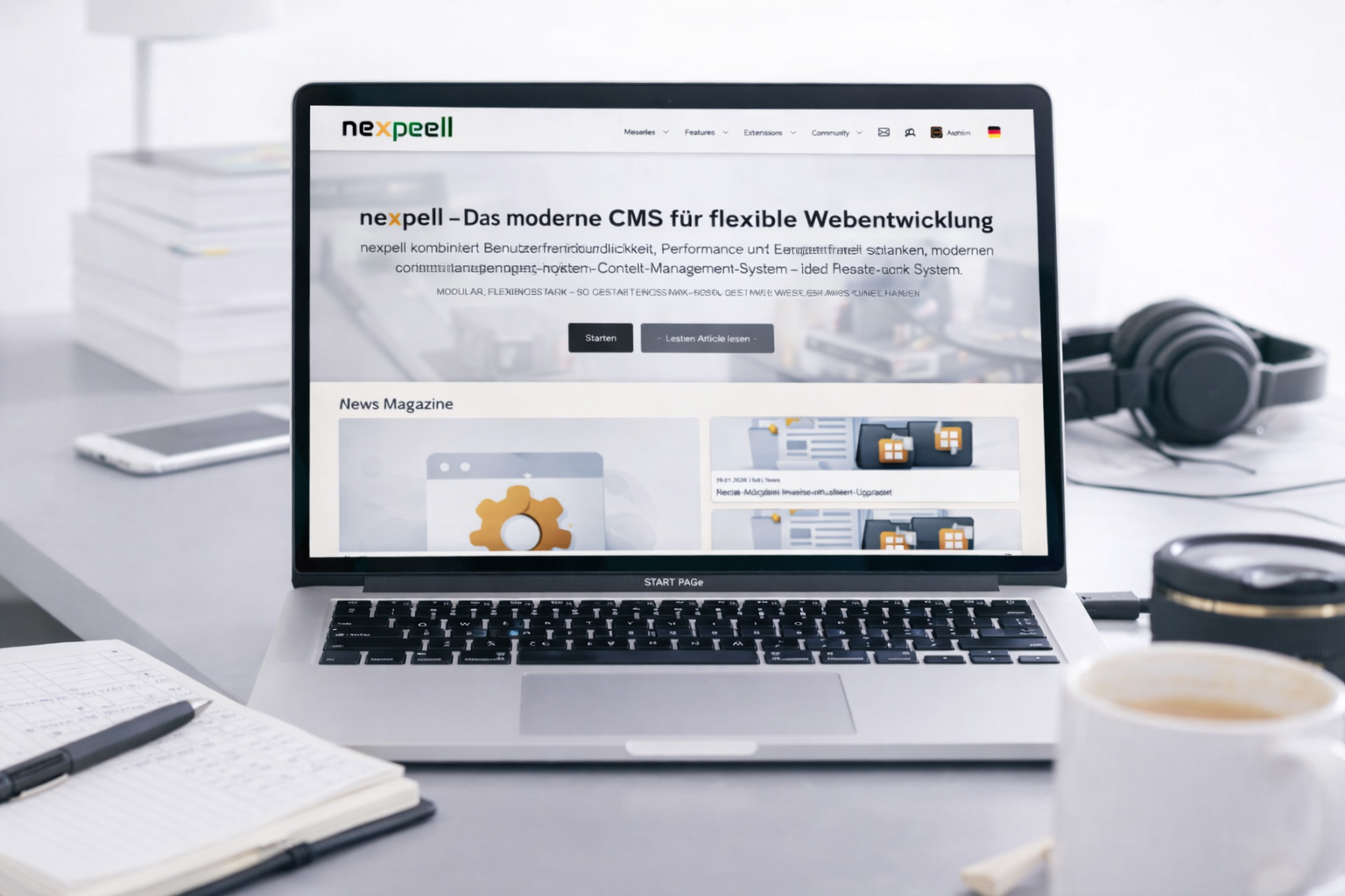 ne<span>x</span>pell – Das moderne CMS für flexible Webentwicklung